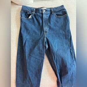 Abercrombie & Fitch Men’s Dark Blue Relaxed Jeans